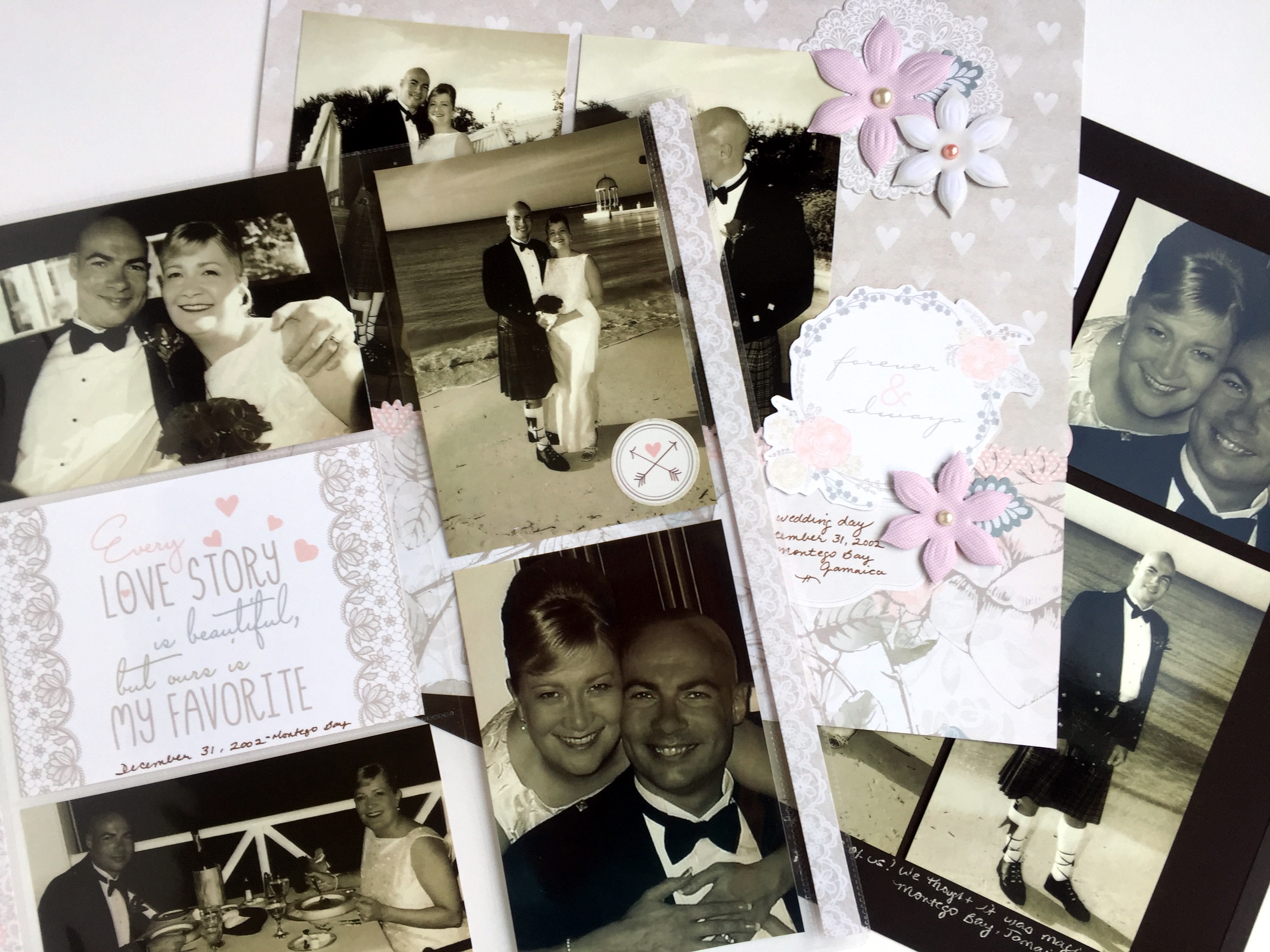 This Wedding Scrapbook Layout Will Have You in Love – Creative Memories Blog